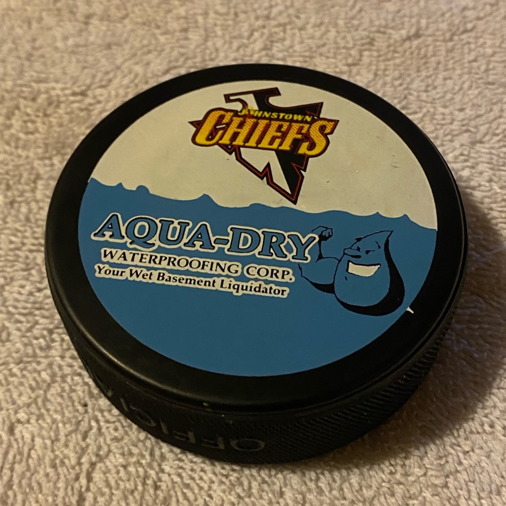 Johnstown Chiefs ECHL Vintage Hockey Puck